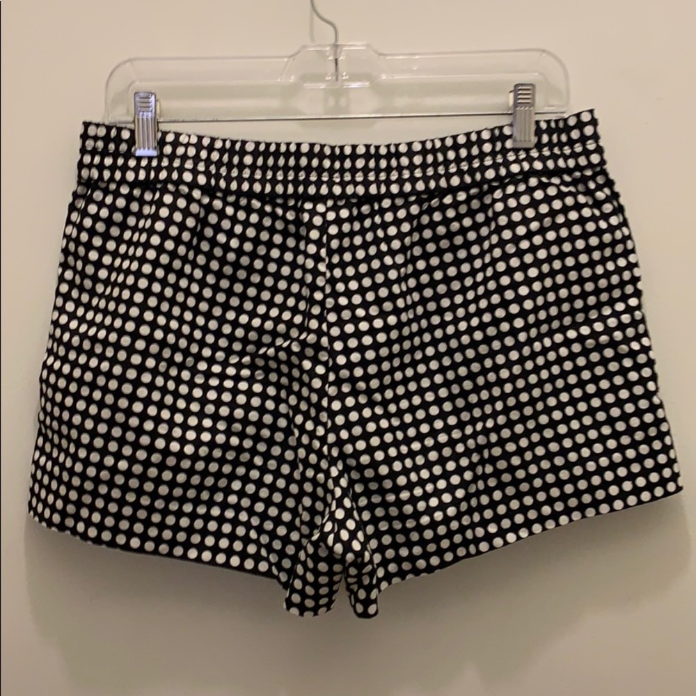 J. Crew Factory black and white 4" pull on shorts - Picture 3 of 5